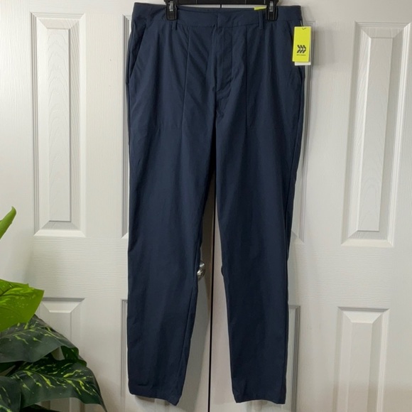All In Motion Mens Commuter Pants Navy Blue Various Sizes - Picture 1 of 13